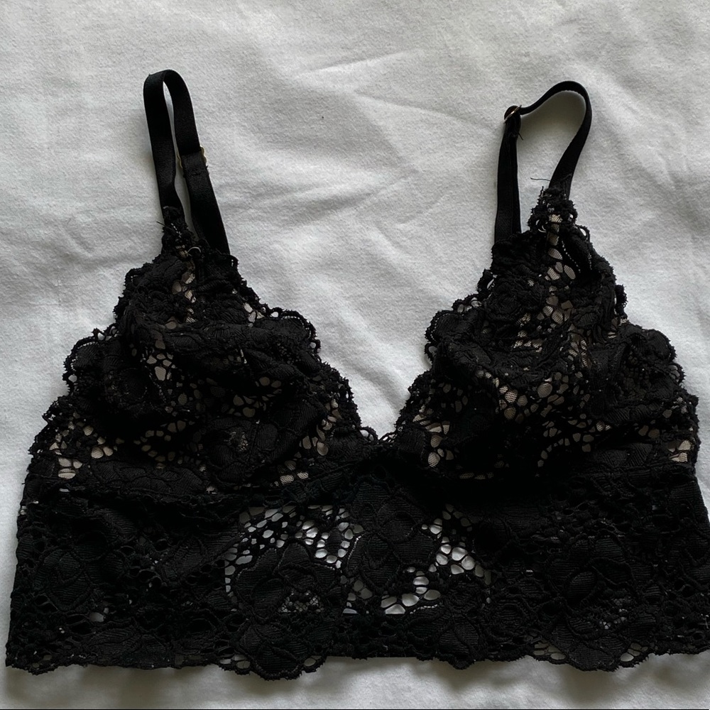 All Black Laced Bralette